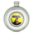 thumbnail image 1 of I Can't Do It Rosie The Riveter Vintage Retro Defeatist Round Stainless Steel 5oz Hip Drink Flask, 1 of 3