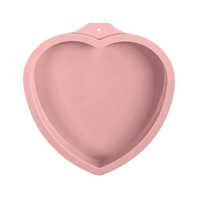 pstuiky Moldes antiadherentes en forma de corazón para hornear quesos en el Día de San Valentín