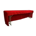 thumbnail image 1 of LA Linen TCpop-OB-fit-96x18x30-RedP98 Open Back Polyester Poplin Fitted Tablecloth for Classroom Tables, Red, 1 of 4