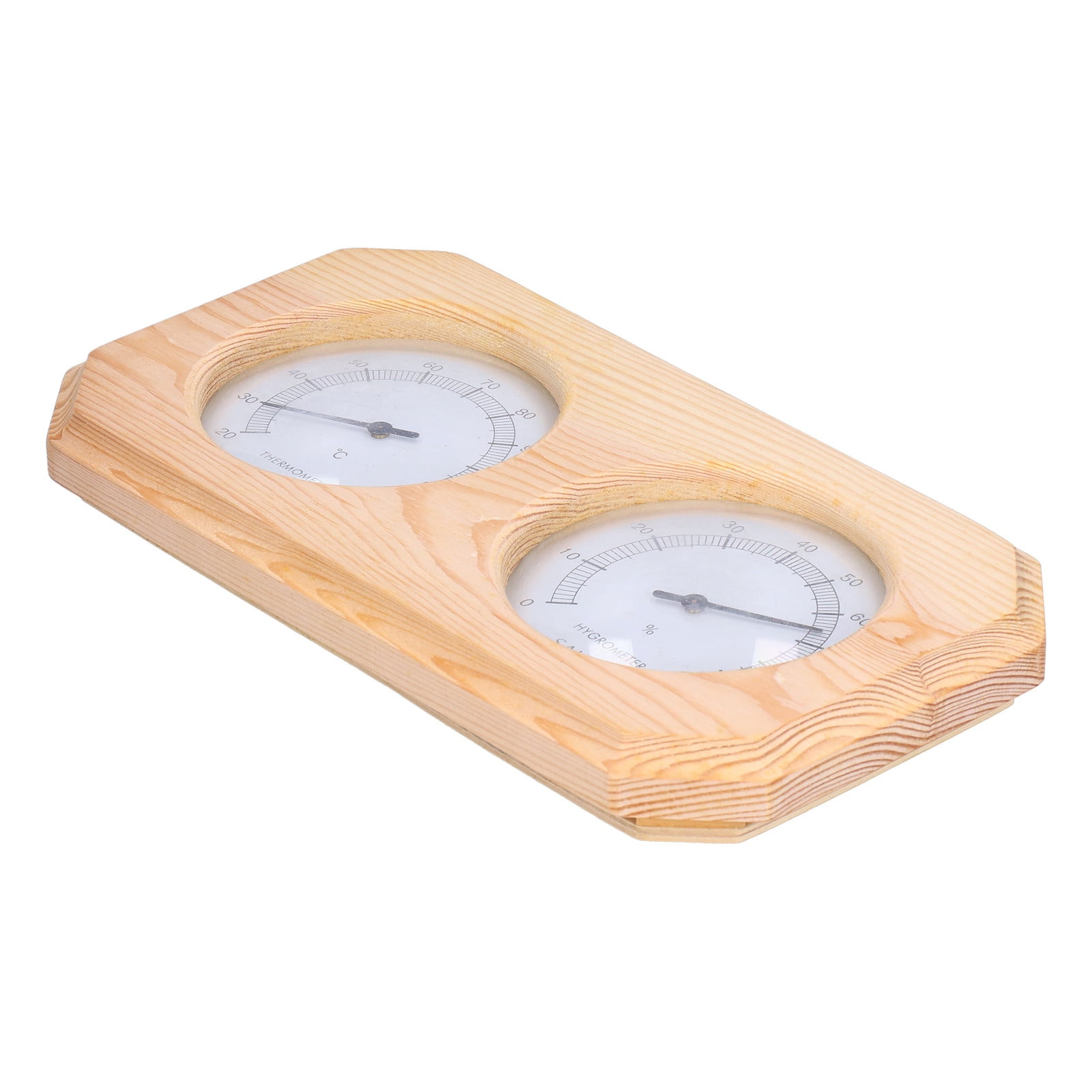 Accurate Sauna Humidity Monitor, Large Dial, Wooden Design, Ideal For Home  Gym Spaces