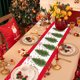 thumbnail image 5 of Christmas Table Runner Faux Linen Holiday Decor for Dining Table Party Decoration Indoor Outdoor Seasonal Festive Home Kitchen Decorations, 5 of 6