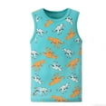 thumbnail image 3 of CYRBOKO Boys Cotton Tank Tops 3PC, Sleeveless Pullover Casual Crew Neck Summer Graphic Tops Blue Size 8-9 T, 3 of 4
