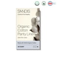 thumbnail image 2 of SANDIS Premium 100% Organic Cotton Panty Liner Regular Size, 36 Ct, 2 of 6