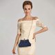 thumbnail image 5 of Bolso de noche y bolsos de mano para mujer Lentejuelas con cuentas Bolso de boda Fiesta Bolso de novia Azul oso de fresa Juguete, 5 of 5