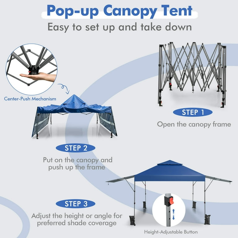 COSTWAY Jachttent voor 3 personen, draagbare pop-up tent met grondpennen en sjorbanden, inclusief tas, jachtuitrusting voor herten, zwijnen en vossen, camouflage