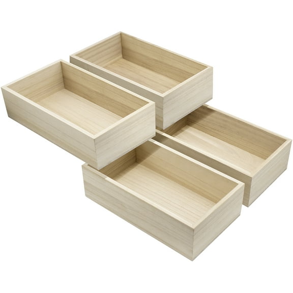Sorbus Unfinished Pantry Cabinet Organizer, Beige, 4 Count