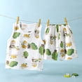 thumbnail image 2 of YHAJDS Kid Boy Girl 2 Piece Sleepwear Set Cartoon Print Cotton Sleeveless Top Shorts Home Set, 2 of 8