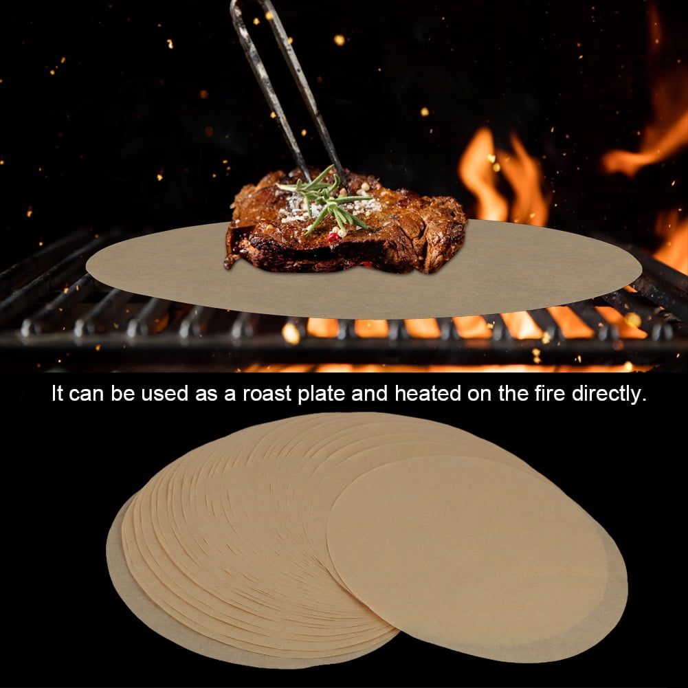 Baking Sheets Round Barbecue Paper, BBQ Paper, Grill Barbecue Kitchen
