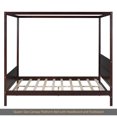 thumbnail image 3 of Queen Size Canopy Platform Bed with Headboard and Footboard,Slat Support Leg - Espresso, 3 of 9