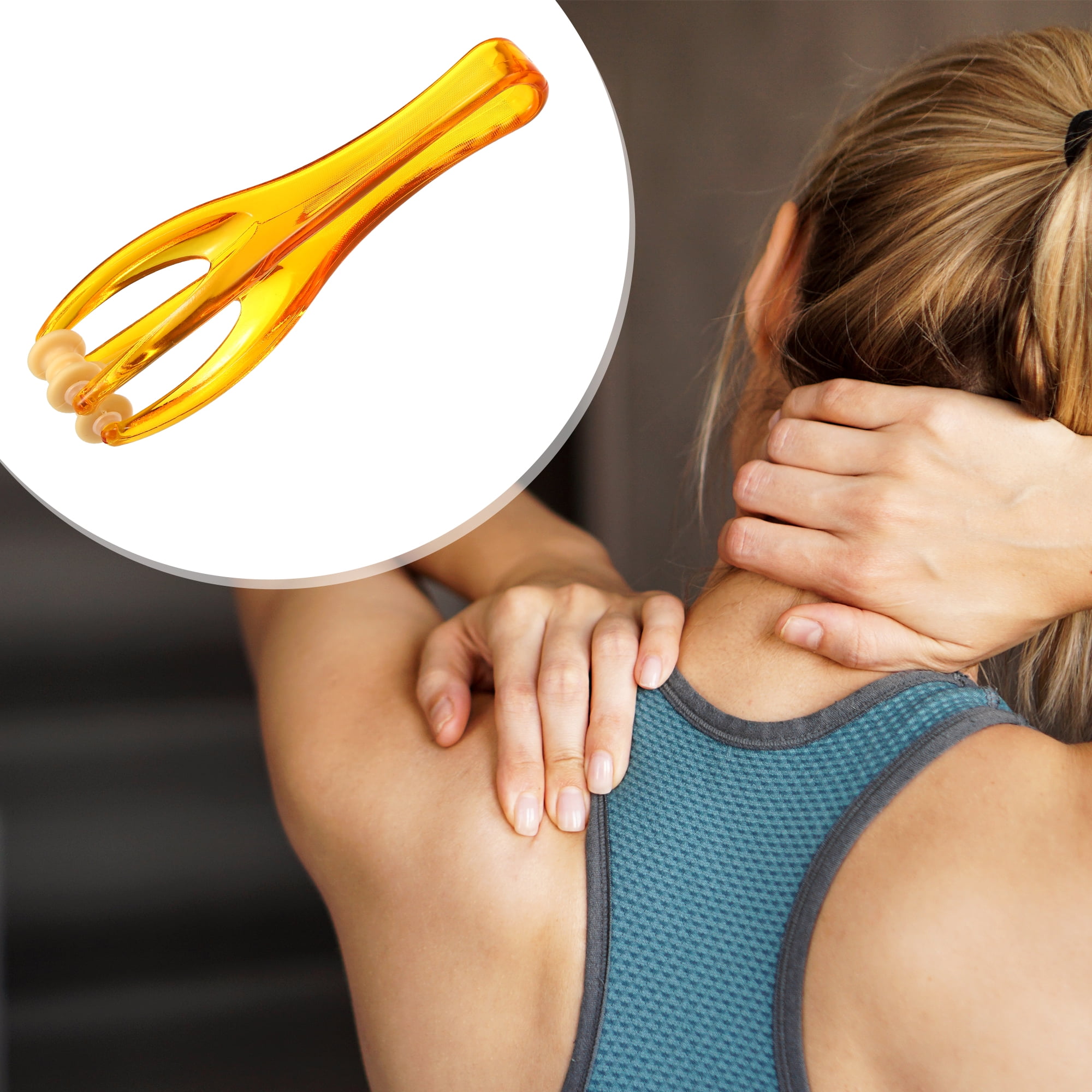 Unique Bargains Handheld Finger Massager with Dual Trigger Point for Finger Ease ABS