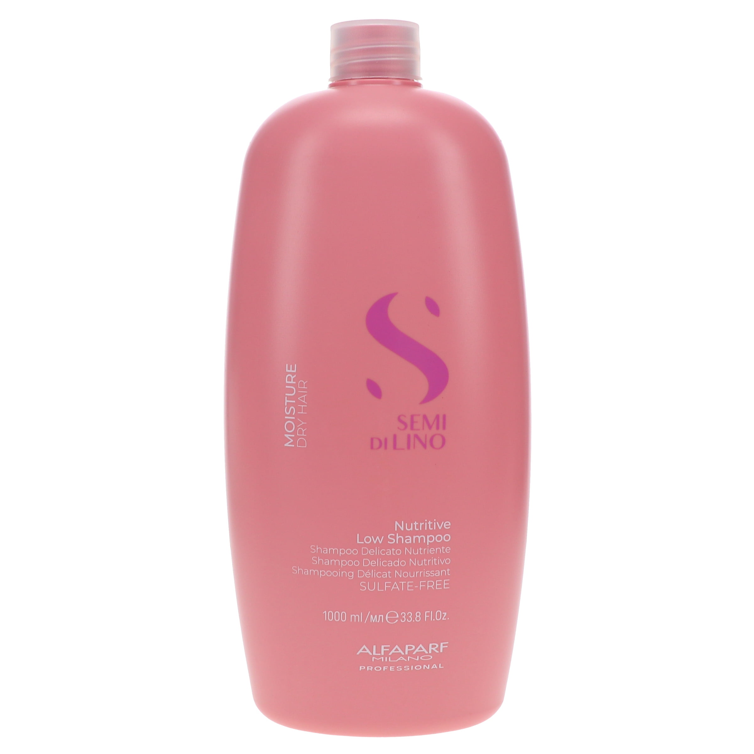 Alfaparf Milano Semi Di Lino Moisture Nutritive Low Shampoo 33.8 oz & Leave-in Conditioner 33.8 oz Combo Pack