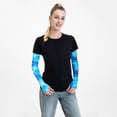 thumbnail image 6 of Bingfone Farmers Gardening Sleeves Sun Protection Arm Cooling Sleeves For Women Men With Thumb Hole - Blue Shell, 6 of 8