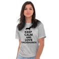 thumbnail image 6 of Keep Calm Love Dachshunds Dog Joke Men's Graphic T Shirt Tees Brisco Brands X, 6 of 6
