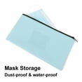 thumbnail image 6 of Aspire A6 PU Money Pouch Zipper Bank Bags, Waterproof Leather Cash and Coin Pouch Deposit Envelopes with Framed ID Clear Window-Hot Pink-A6, 6 of 7