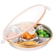 thumbnail image 1 of Fiambrera térmica de acero inoxidable, bandeja de comida dividida aislada con compartimentos sellados, caja Bento de estilo chino espesada, contenedor de almacenamiento de 5 compartimentos para cafete, 1 of 7