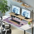 thumbnail image 5 of Desk Mat Large Mouse Pad (35.4 x 15.7 In), Purple and Gold Marble Extended Gaming Mousepad with Stitched Edges for Office/Home, 5 of 7