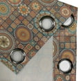 thumbnail image 4 of Ambesonne Moroccan Grommet Curtain, Eastern Old Folkloric, 50" x 72", Turquoise Orange, 4 of 6