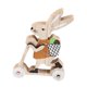 thumbnail image 1 of Letrero de mesa de madera con forma de conejito de Pascua, reutilizable, centro de mesa, decoración rústica artesanal para el hogar Naranja, 1 of 7