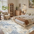 thumbnail image 6 of UERMEI 9'x12' Large Area Rugs for Living Room, Washable Non-slip Soft Indoor Modern Abstract Rug for Bedroom Dining Room Office Home Decor Carpet, Blue & Brown, 6 of 11