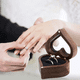 thumbnail image 5 of Caja Anillos Corazón Madera Nogal Para De Boda Transparente NEGRO, 5 of 5