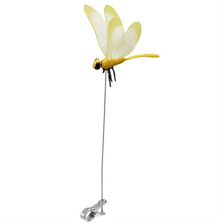 

Couff Fake Dragonflies Clip 3D Dragonflies Garden Decorative Clips Dragonflies Garden Ornaments Patio Decoration Dragonflies Stakes with Sticks and Clip