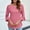 Pink womens tops, variant on pimelu Womens Tops Cute Tops for Women Flared Sleeve Plus Size Lightweight Comfy Pullover Blouses Summer Trendy Solid Shirts Girls Round Neck 3/4 Sleeve Tunic Top