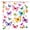 Color 3, variant on JOOCAR Purple Roses And Butterflies Polyester Shower Curtain For Home Bathroom Bath Tub Decoration 72x72 inch