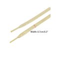 thumbnail image 3 of INSPIRE CHIC Glitter Shiny Metallic Wavy Flat Shoelaces, Gold Silver Sequin Sparkling Shoestrings Laces for Sneakers 2 Pair Yellow-Gold 80cm/31.5", 3 of 5