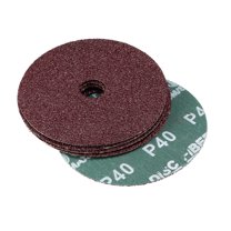 4-Inch x 5/8-Inch Aluminum Oxide Resin Fiber Discs, Center Hole 40 Grit Sanding Grinding Discs 15 Pcs