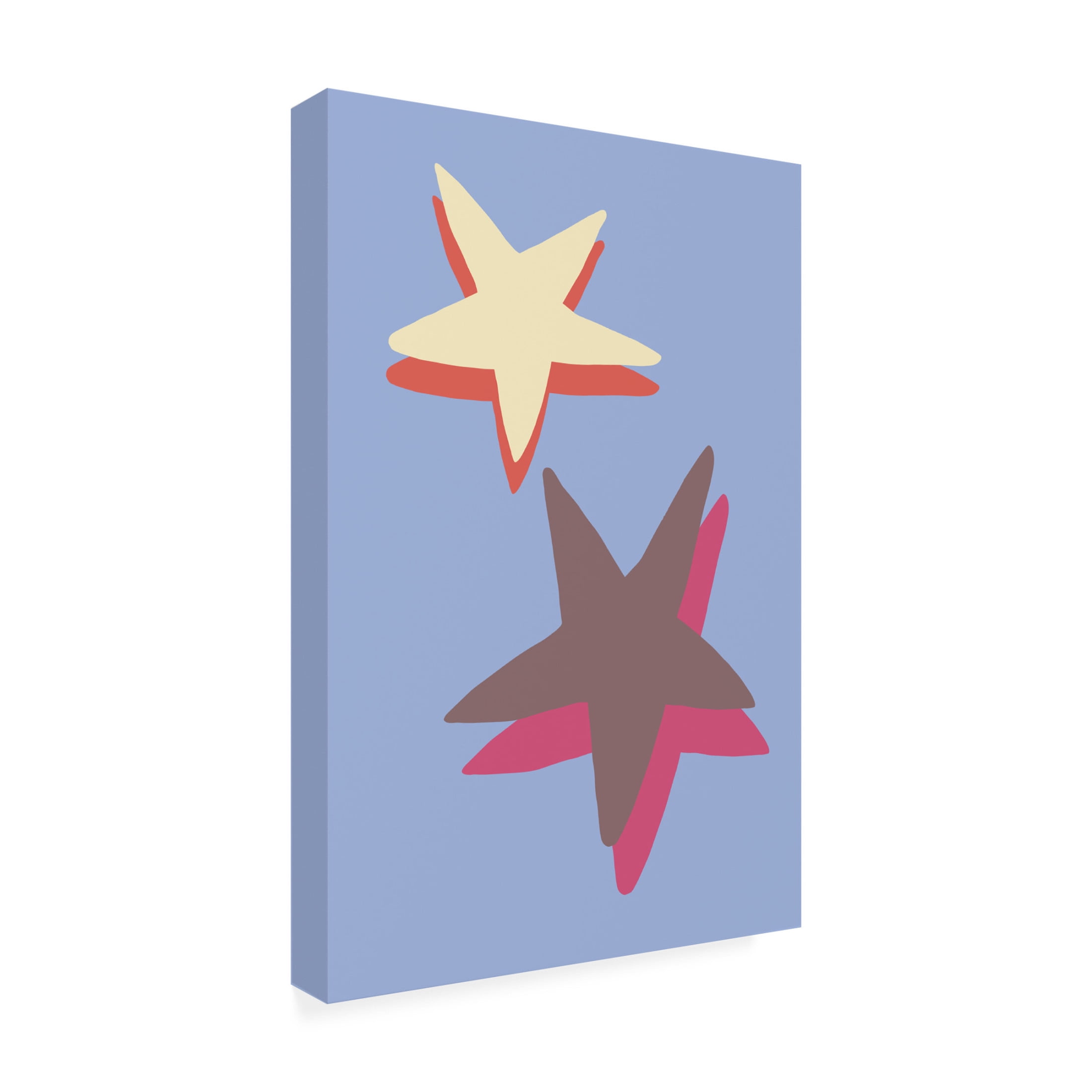Canvas Wall Art - Pictufy Studio 'Blue Star' Wall Art for Living Room, Bedroom, or Office Décor by Trademark Fine Art - 16 x 24 Inches
