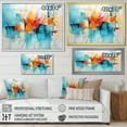 thumbnail image 4 of Designart "composition Symphony I" Abstract Collages Floater Framed Wall Art Living Room, 4 of 7