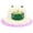 Light Purple, variant on Toddler Kids Straw Bucket Sun Hat, Cute Frog Crown 3D Eyes Wide Brim UV Protection Beach Hat for Baby Girls Outdoor Summer