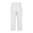 thumbnail image 5 of Breezora Women's Stretchy High Waist Yoga Pants Set Summer Lightweight Workout Capris with Comfortable Waistband XXXL Size White, 5 of 7