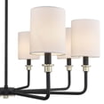 thumbnail image 4 of Millennium Lighting  Chelsea Chandelier Ceiling Fixture in Matte Black Modern Gold 8 Light, 4 of 4