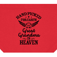 thumbnail image 3 of Inktastic Handpicked for Earth by My Great Grandma in Heaven Baby Bandana Bib, 3 of 4