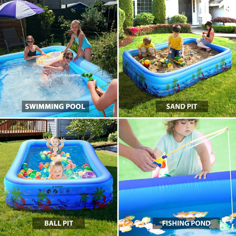 Fun Little Toys 118x72x22Inflatable Swimming Pool,Oversized