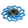 thumbnail image 1 of Bike Wheel Guide Roller, Clamp Spring Structure Fine Polishing Bicycle Rear Derailleur Pulley  For Road Bikes Blue, 1 of 8