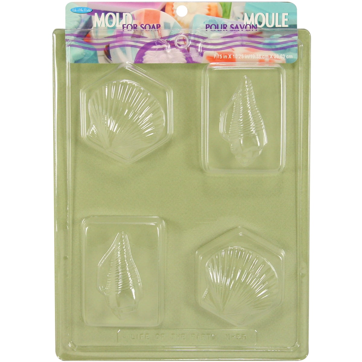 Soap Mold 7.75"X10.25"4 Cavity Shells Walmart Canada