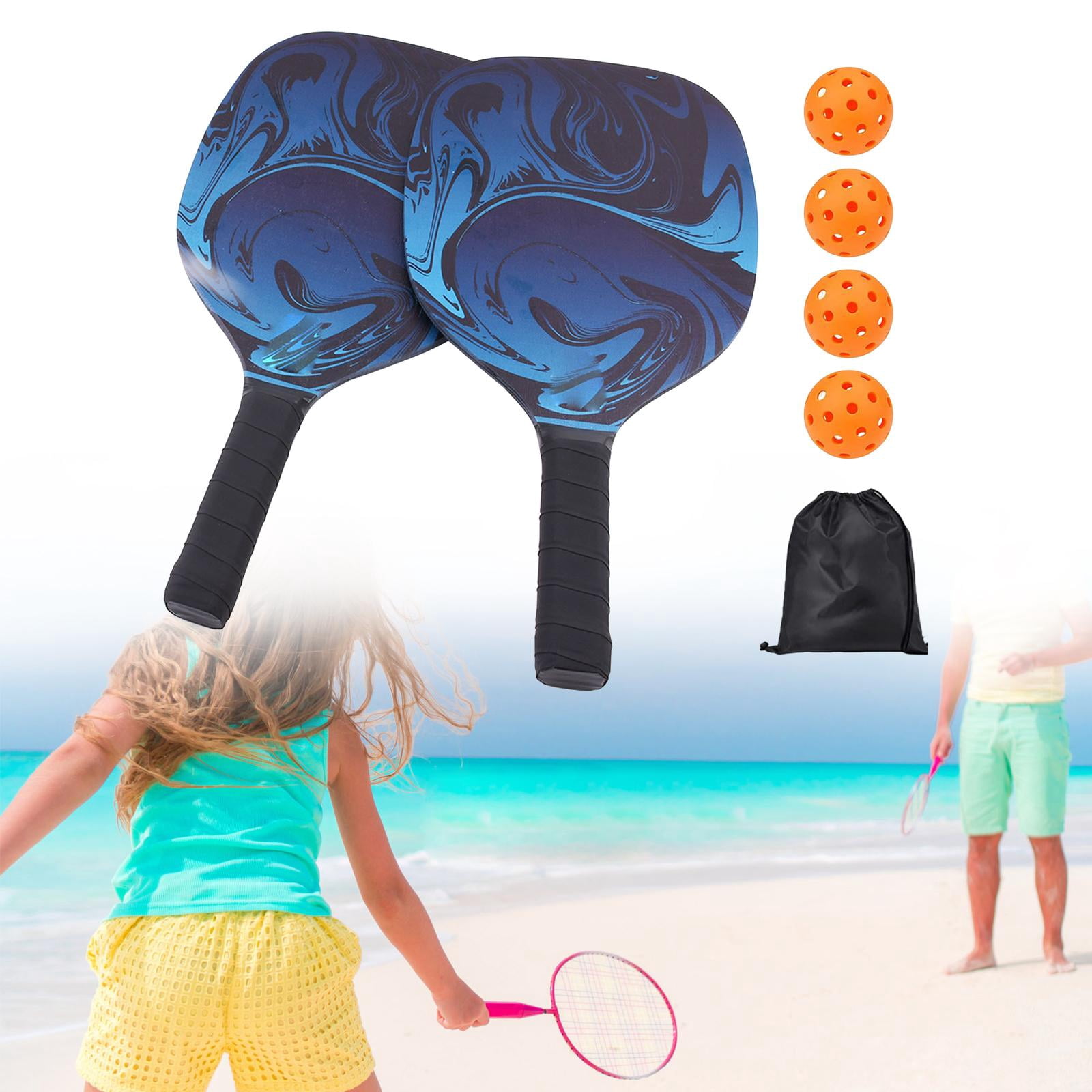 DimyFew Pickleball Paddles Set Wooden Comfortable Pad Grip Accessory for Beginners,