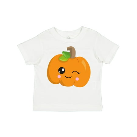 

Inktastic Halloween Pumpkin Winking Pumpkin Trick or Treat Gift Toddler Boy or Toddler Girl T-Shirt