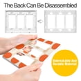 thumbnail image 4 of Yayeee Rocker Switch Wall Plate 1-Gang 4.6"x2.9" Home Decorative Outlet Cover, Orange Geometric Circles, 4 of 6