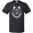 thumbnail image 3 of Inktastic Tribal Wolf Head T-Shirt, 3 of 5