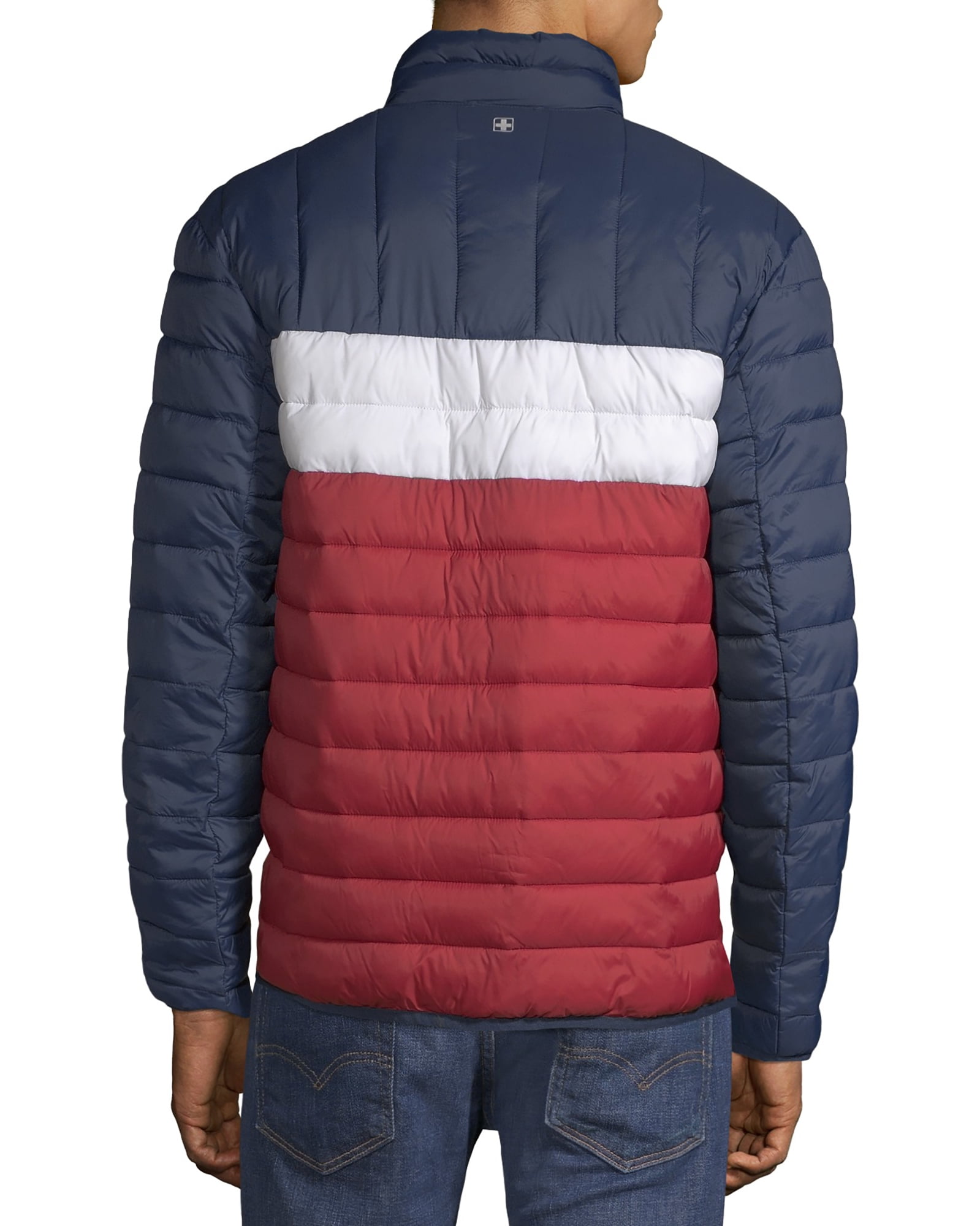 swiss tech puffer jacket