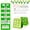 Green, variant on ABCKEY Large Visual Schedule Charts for Kids Autism with 122 Cards Morning Routine Chore Chart Toddler Daily Activity Double Side Weekly Pocket Chart for Home & School