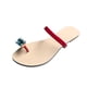 thumbnail image 2 of Sandalias planas antideslizantes para la playa con diamantes de imitación para vacaciones de ocio para mujer Wmkox8yii  ytu2434, 2 of 4