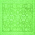 thumbnail image 1 of Ahgly Company Indoor Square Oriental Green Modern Area Rugs, 3' Square, 1 of 4