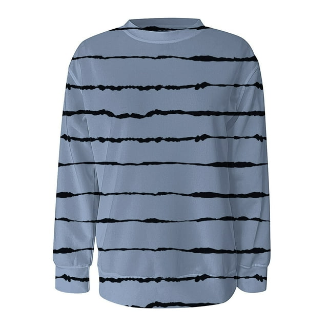 WZXFASHION Chandail en Molleton à Col Rond pour Femmes, Manches Longues, Mode Automne et Hiver, Soldes de Printemps
