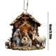 thumbnail image 3 of Adornos de Belén Decoración del Nacimiento de Jesús Árbol de Navidad Letreros de Belén Colgante de Belén de Acrílico Decoración, 3 of 5