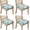 Coastal Coral, variant on Cute Cactus Seat Covers for Dining Room Chairs Set Of 4,Stretch Printed Washable Chair Seat Cover with Elastic Ties and Button,Removable Waterproof Couch Cushion Covers