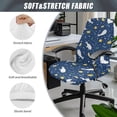 thumbnail image 5 of SCRAWLGOD Seals Lemon Spots Leaf Blue Breathable Cover for Office Chair Seat Scratch Resistant Comfortable Rotating Chair Cover Non-Slip Removable Desk Chair Seat Protector, S, 5 of 7